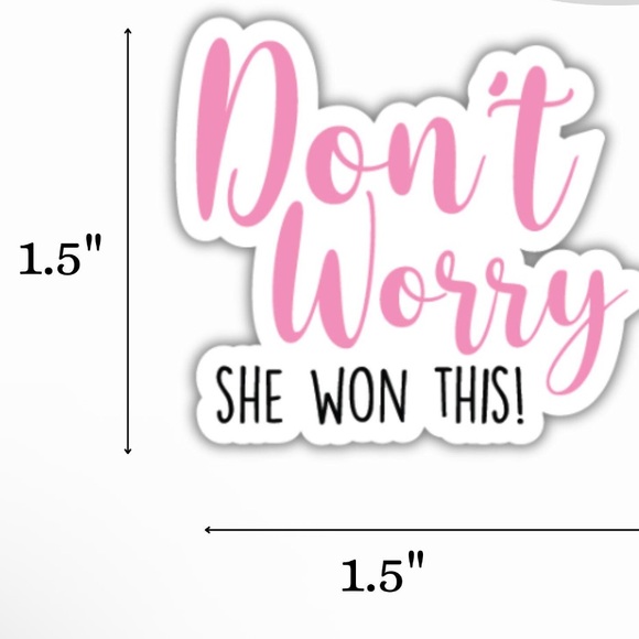 100 ‘Don't Worry She Won This!’ Stickers - Picture 8 of 8